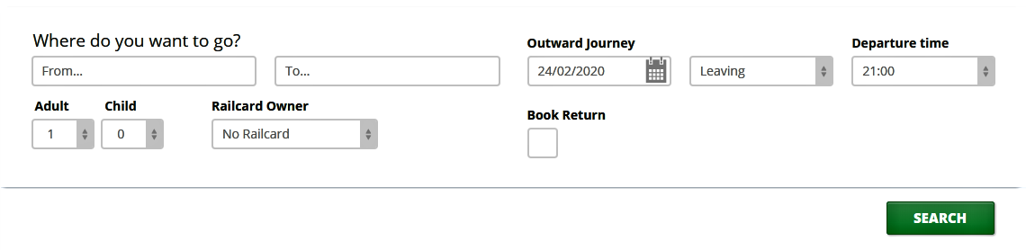The National Rail First Capital Connect Journey Planner